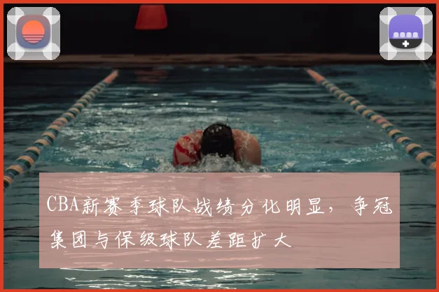 CBA新赛季球队战绩分化明显，争冠集团与保级球队差距扩大