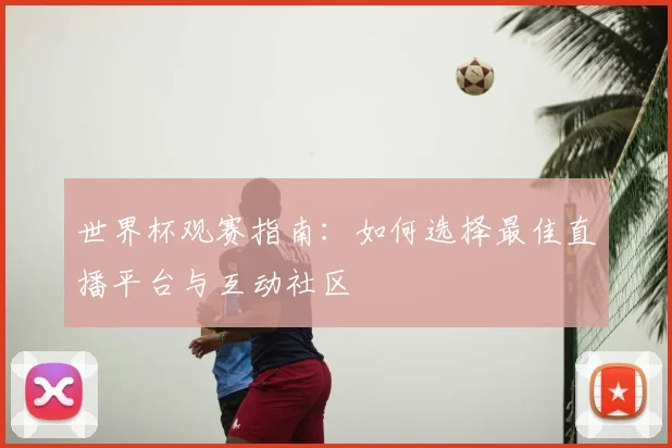 世界杯观赛指南：如何选择最佳直播平台与互动社区