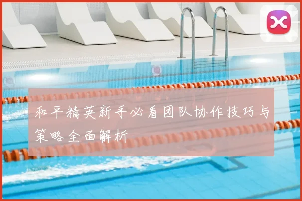 和平精英新手必看团队协作技巧与策略全面解析