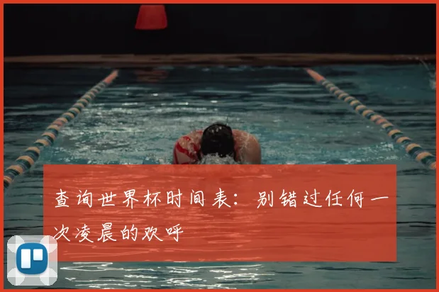 查询世界杯时间表：别错过任何一次凌晨的欢呼